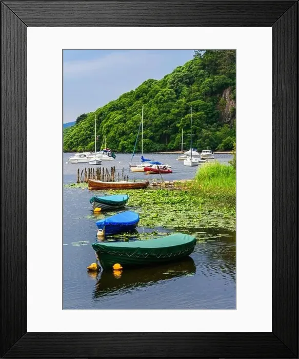 Framed Print : Boats in Balmaha, Loch Lamond, Scotland, UK Framed Print : Boats in Balmaha, Loch Lamond, Scotland, UK