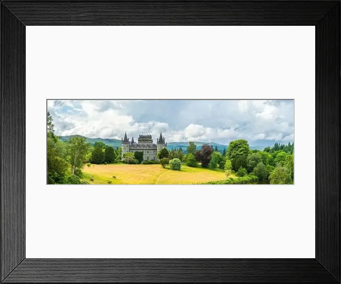 Framed Print : Panorama of Inveraray Castle, Clan Campbell, Loch Fyne, Argyll, Scotland, UK Framed Print : Panorama of Inveraray Castle, Clan Campbell, Loch Fyne, Argyll, Scotland, UK