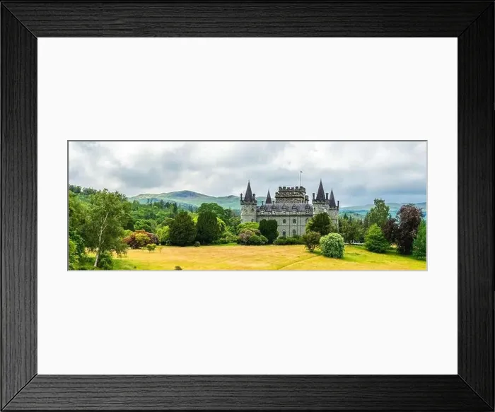 Framed Print : Panorama of Inveraray Castle, Clan Campbell, Loch Fyne, Argyll, Scotland, UK Framed Print : Panorama of Inveraray Castle, Clan Campbell, Loch Fyne, Argyll, Scotland, UK
