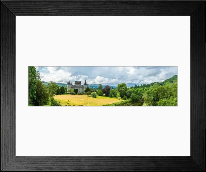 Framed Print : Panorama of Inveraray Castle, Clan Campbell, Loch Fyne, Argyll, Scotland, UK Framed Print : Panorama of Inveraray Castle, Clan Campbell, Loch Fyne, Argyll, Scotland, UK
