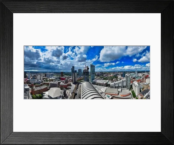 Framed Print : Manchester Skyline on a cloudy day Framed Print : Manchester Skyline on a cloudy day