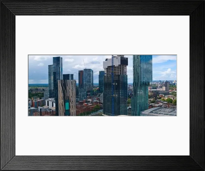 Framed Print : Manchester Skyline on a cloudy day Framed Print : Manchester Skyline on a cloudy day