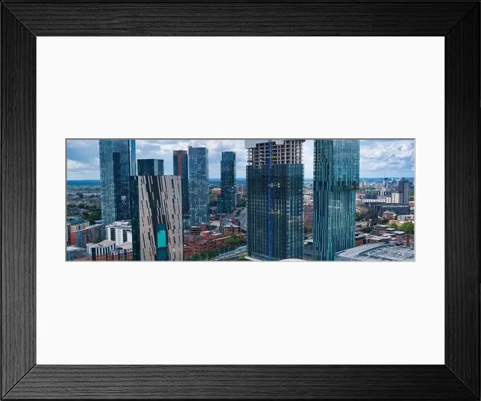 Framed Print : Manchester Skyline on a cloudy day Framed Print : Manchester Skyline on a cloudy day