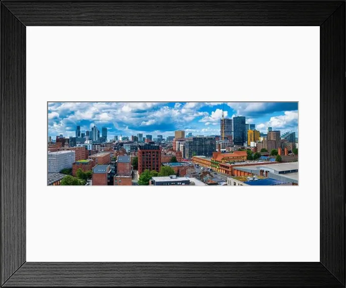 Framed Print : Manchester Skyline on a cloudy day Framed Print : Manchester Skyline on a cloudy day