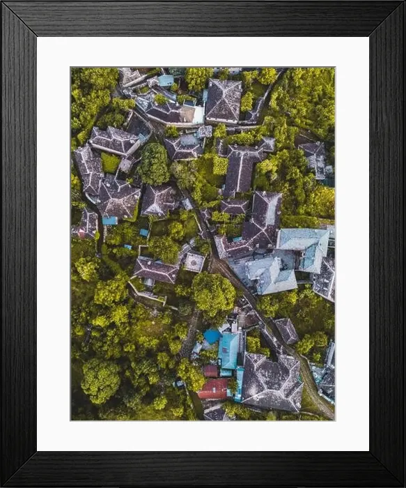 Framed Print : Monodendri Aerial View Framed Print : Monodendri Aerial View