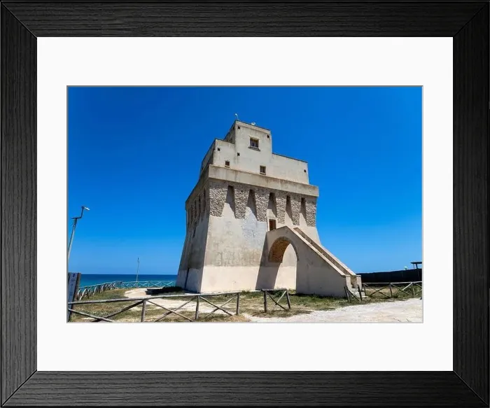 Framed Print : View of Mileto Tower in Apulia, Italy Framed Print : View of Mileto Tower in Apulia, Italy
