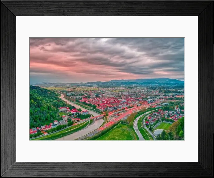 Framed Print : Celje city at a sunset Framed Print : Celje city at a sunset