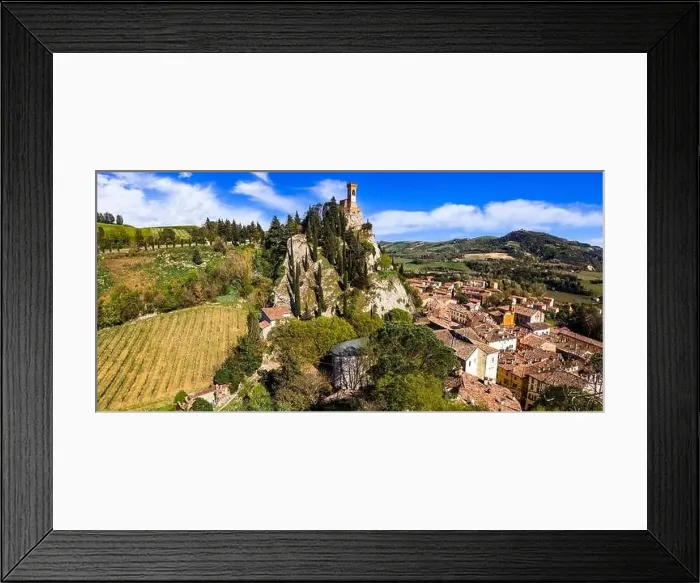 Framed Print : one of the most beautiful medieval villages of Italy Framed Print : one of the most beautiful medieval villages of Italy