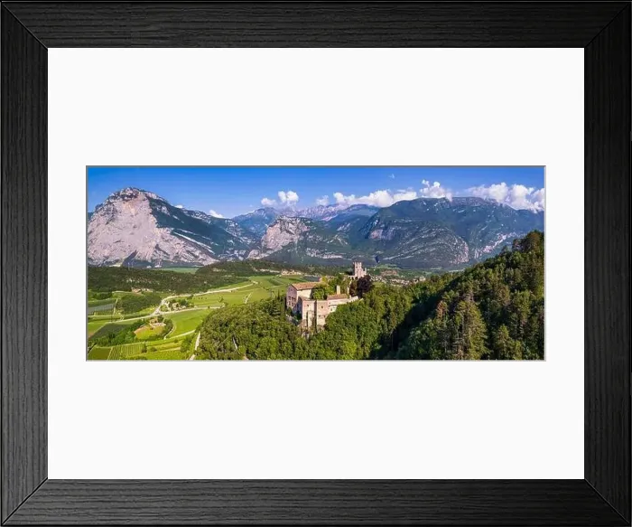 Framed Print : Italy travel destinations. Famous medieval castle Madruzzo in Trentino Alto Adige region province of Trento Framed Print : Italy travel destinations. Famous medieval castle Madruzzo in Trentino Alto Adige region province of Trento