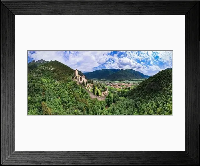 Framed Print : Medieval castles of northern Italy Framed Print : Medieval castles of northern Italy