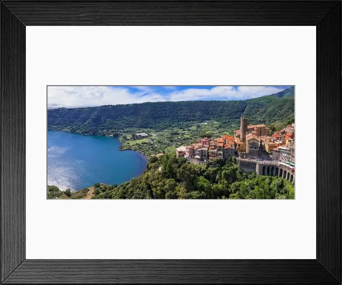 Framed Print : Most scenic lakes of Italy - volcanic Lago di Nemi Framed Print : Most scenic lakes of Italy - volcanic Lago di Nemi