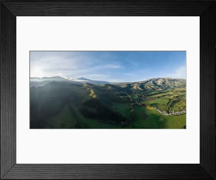 Framed Print : Aerial view of landscape, Zuleta, Imbabura, Ecuador, South America Framed Print : Aerial view of landscape, Zuleta, Imbabura, Ecuador, South America