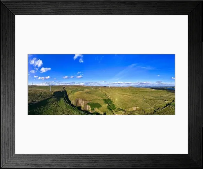Framed Print : Wind Turbine farm in Manchester UK Framed Print : Wind Turbine farm in Manchester UK