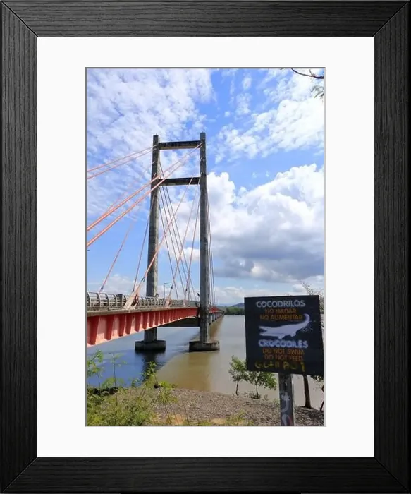 Framed Print : a Beautiful view of the Bridge Puente de la amistad Taiwan in Costa Rica Framed Print : a Beautiful view of the Bridge Puente de la amistad Taiwan in Costa Rica