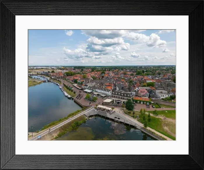 Framed Print : Aerial drone photo of the dutch town Harderwijk. Harderwijk is located at the Gooimeer in Gelderland, the Netherlands Framed Print : Aerial drone photo of the dutch town Harderwijk. Harderwijk is located at the Gooimeer in Gelderland, the Netherlands