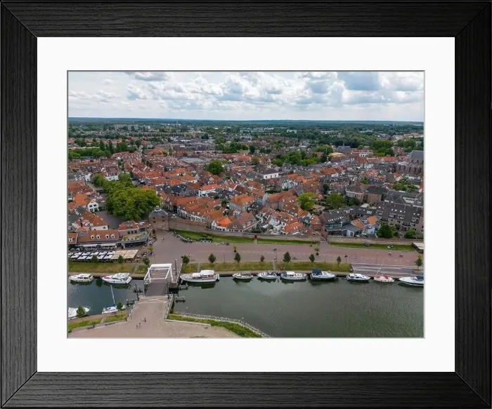 Framed Print : Aerial drone photo of the dutch town Harderwijk. Harderwijk is located at the Gooimeer in Gelderland, the Netherlands Framed Print : Aerial drone photo of the dutch town Harderwijk. Harderwijk is located at the Gooimeer in Gelderland, the Netherlands