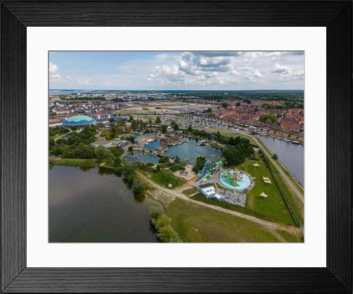 Framed Print : Aerial drone photo of the dolfinarium in Harderwijk, the Netherlands Framed Print : Aerial drone photo of the dolfinarium in Harderwijk, the Netherlands