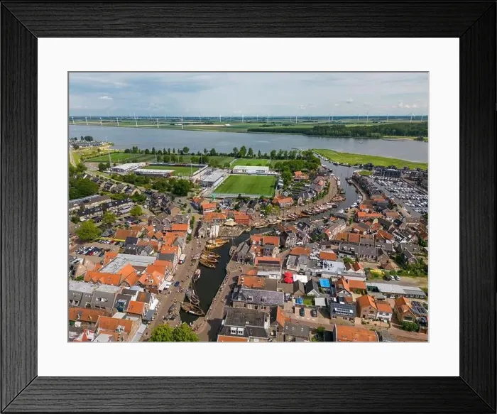 Framed Print : Aerial drone photo of Bunschoten and Spakenburg in the Netherlands Framed Print : Aerial drone photo of Bunschoten and Spakenburg in the Netherlands