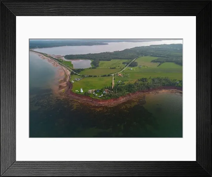 Framed Print : Prince Edward Island, aerial view Framed Print : Prince Edward Island, aerial view
