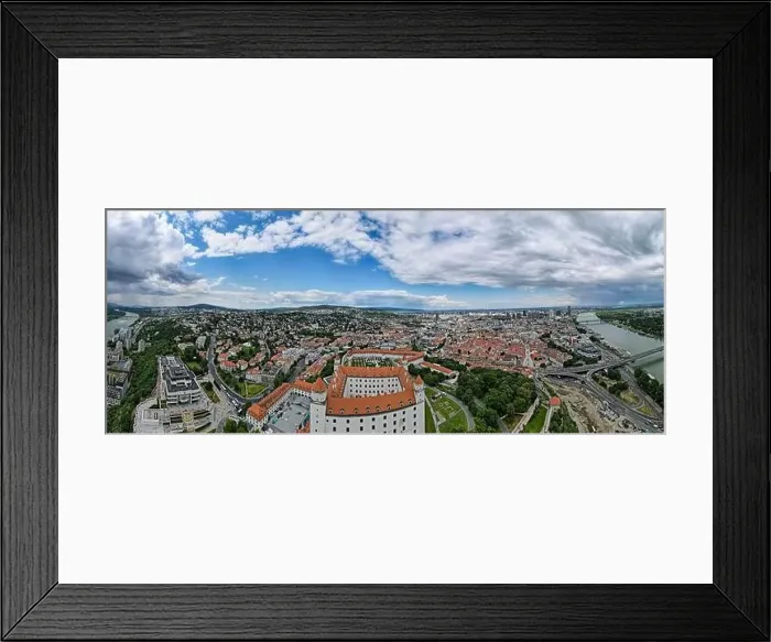 Framed Print : Drone view at the castle of Bratislava on Slovakia Framed Print : Drone view at the castle of Bratislava on Slovakia