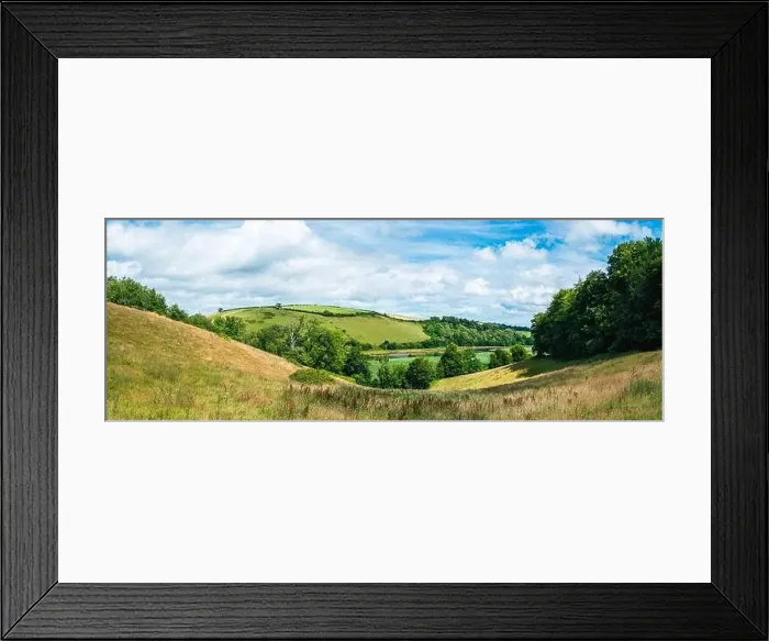 Framed Print : Sharpham Meadows and Marsh over River Dart, Totnes, Devon, England, Europe