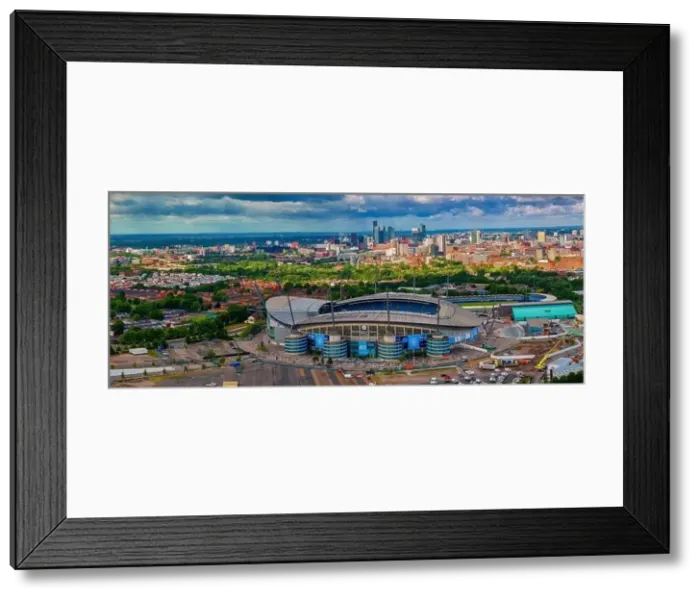 Framed Print : Etihad Stadium, Manchester City Panoramic View Framed Print : Etihad Stadium, Manchester City Panoramic View