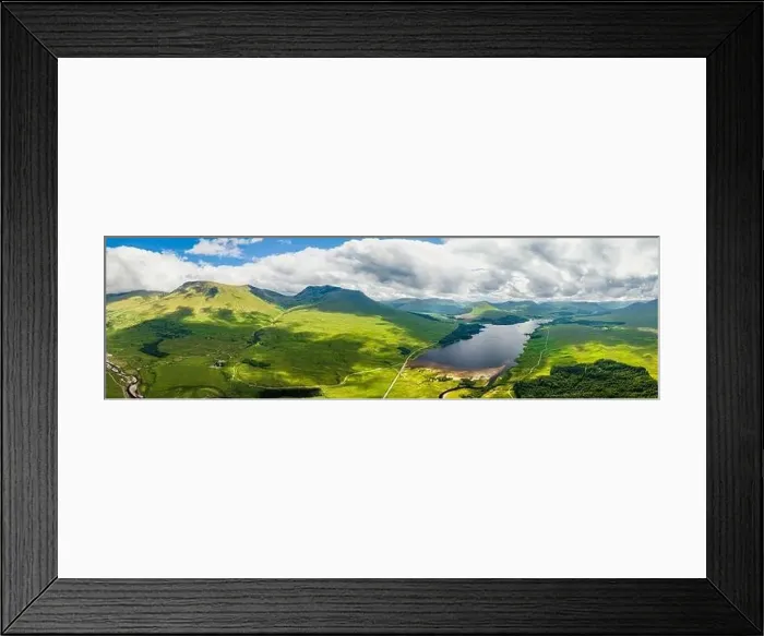 Framed Print : Loch Tulla and Beinn Dorain from a drone, Glen Coe, Highlands, Scotland, UK Framed Print : Loch Tulla and Beinn Dorain from a drone, Glen Coe, Highlands, Scotland, UK