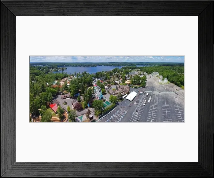 Framed Print : Aerial view of Historic Canobie Lake Park by the Canobie Lake in town of Salem, New Hampshire NH, USA Framed Print : Aerial view of Historic Canobie Lake Park by the Canobie Lake in town of Salem, New Hampshire NH, USA