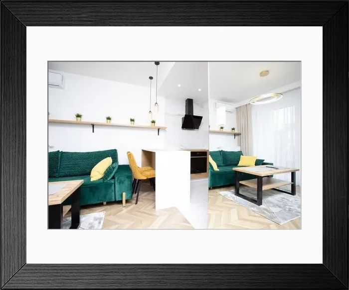 Framed Print : Warsaw, drone, bird view, aerial Framed Print : Warsaw, drone, bird view, aerial