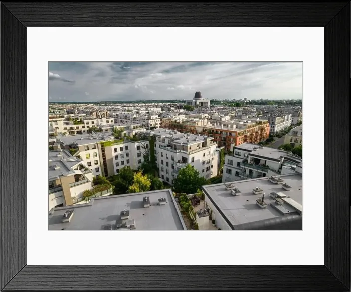 Framed Print : Warsaw, drone, bird view, aerial Framed Print : Warsaw, drone, bird view, aerial
