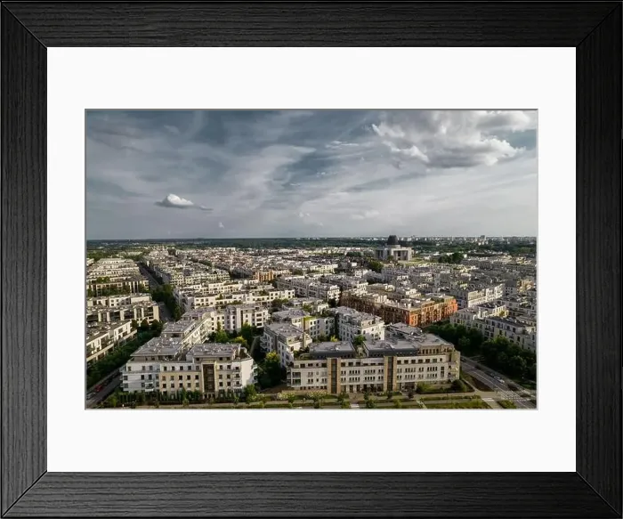 Framed Print : Warsaw, drone, bird view, aerial Framed Print : Warsaw, drone, bird view, aerial