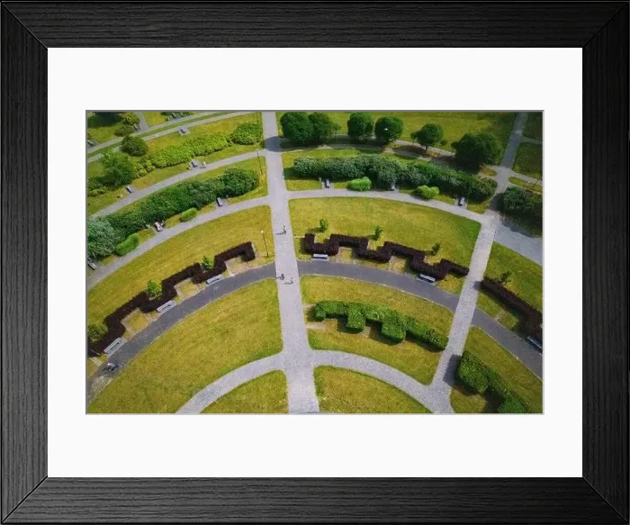 Framed Print : Warsaw, drone, bird view, aerial Framed Print : Warsaw, drone, bird view, aerial