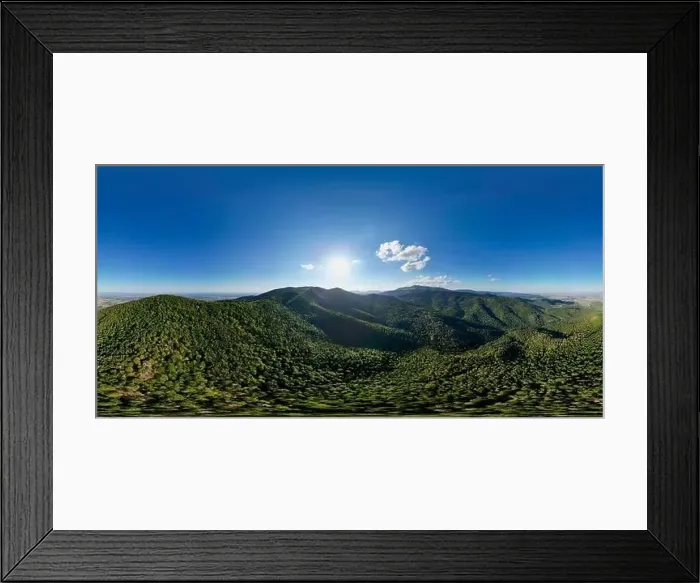 Framed Print : 360 aerial drone view, with the mountain of Vieil Armand Framed Print : 360 aerial drone view, with the mountain of Vieil Armand
