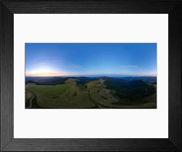 Framed Print : Embrace the captivating 360° panoramic vista from Trehkopf to Markstein Framed Print : Embrace the captivating 360° panoramic vista from Trehkopf to Markstein