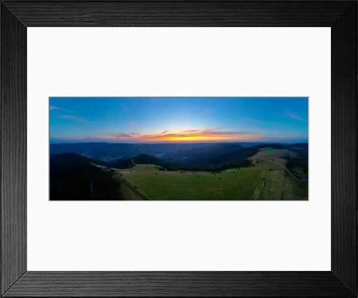 Framed Print : Dive into a breathtaking 180° landscape extending from Markstein to Trehkopf