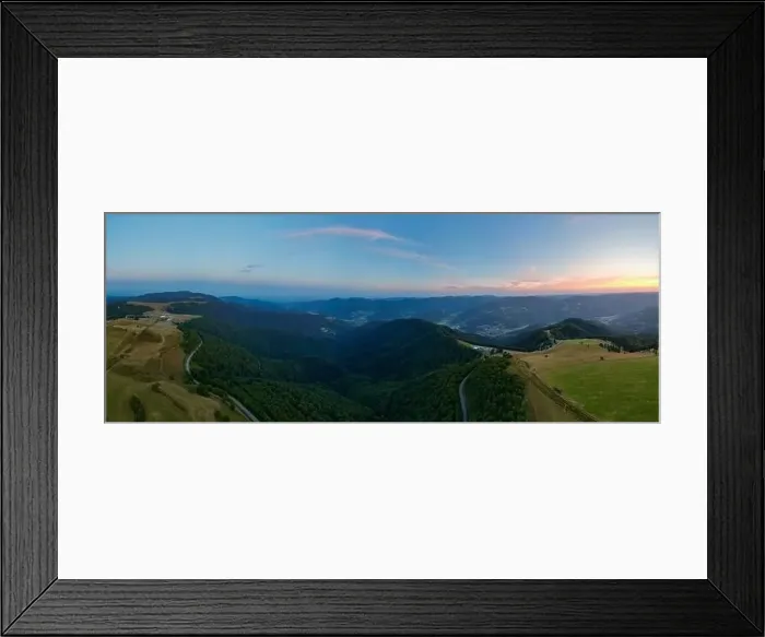 Framed Print : Dive into a breathtaking 180° landscape extending from Markstein to Trehkopf Framed Print : Dive into a breathtaking 180° landscape extending from Markstein to Trehkopf