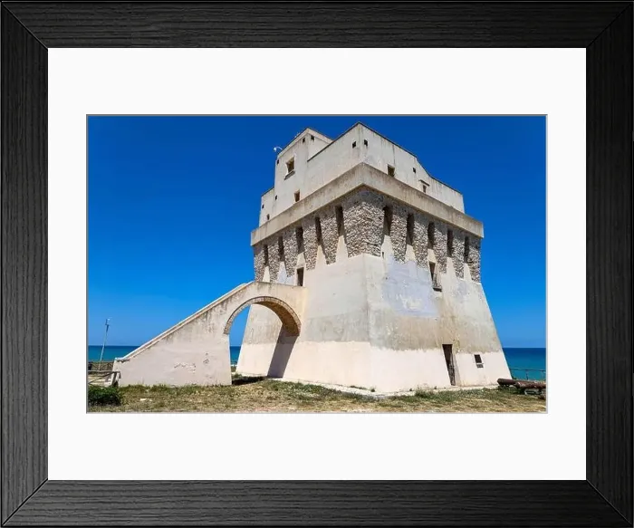 Framed Print : View of Mileto Tower in Apulia, Italy Framed Print : View of Mileto Tower in Apulia, Italy