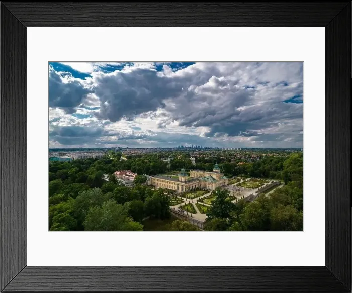 Framed Print : Warsaw, drone, bird view, aerial Framed Print : Warsaw, drone, bird view, aerial