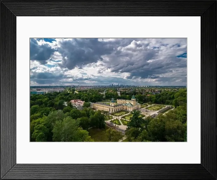 Framed Print : Warsaw, drone, bird view, aerial Framed Print : Warsaw, drone, bird view, aerial