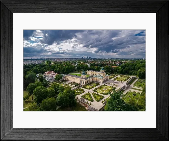 Framed Print : Warsaw, drone, bird view, aerial Framed Print : Warsaw, drone, bird view, aerial