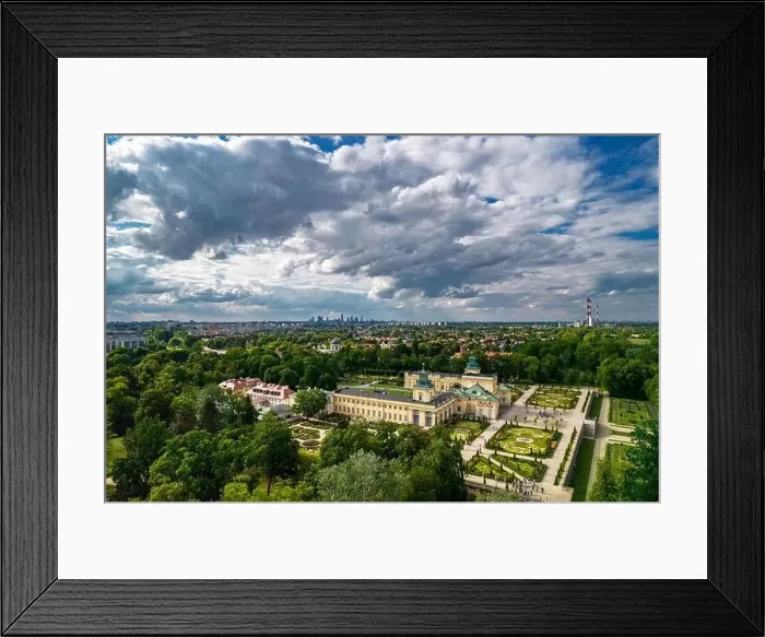 Framed Print : Warsaw, drone, bird view, aerial Framed Print : Warsaw, drone, bird view, aerial