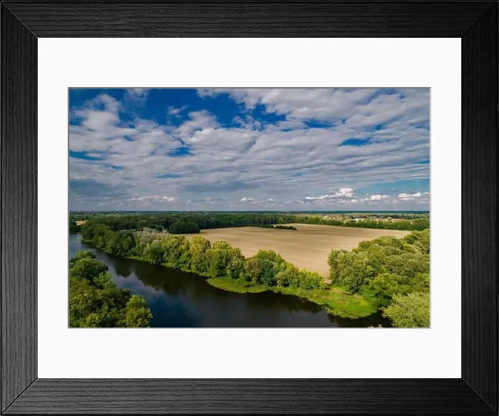 Framed Print : Warsaw, drone, bird view, aerial Framed Print : Warsaw, drone, bird view, aerial