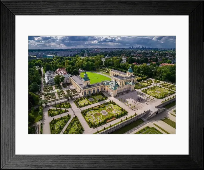 Framed Print : Warsaw, drone, bird view, aerial Framed Print : Warsaw, drone, bird view, aerial