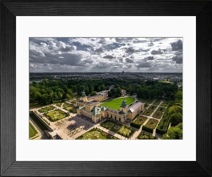 Framed Print : Warsaw, drone, bird view, aerial Framed Print : Warsaw, drone, bird view, aerial