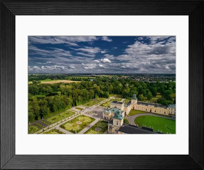 Framed Print : Warsaw, drone, bird view, aerial Framed Print : Warsaw, drone, bird view, aerial
