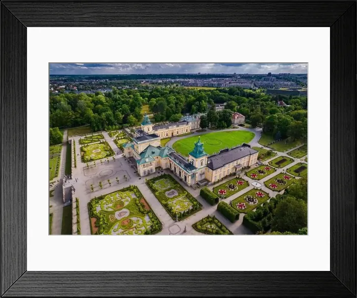 Framed Print : Warsaw, drone, bird view, aerial Framed Print : Warsaw, drone, bird view, aerial