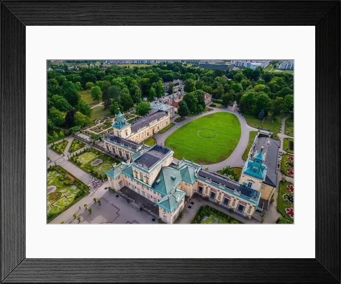 Framed Print : Warsaw, drone, bird view, aerial Framed Print : Warsaw, drone, bird view, aerial