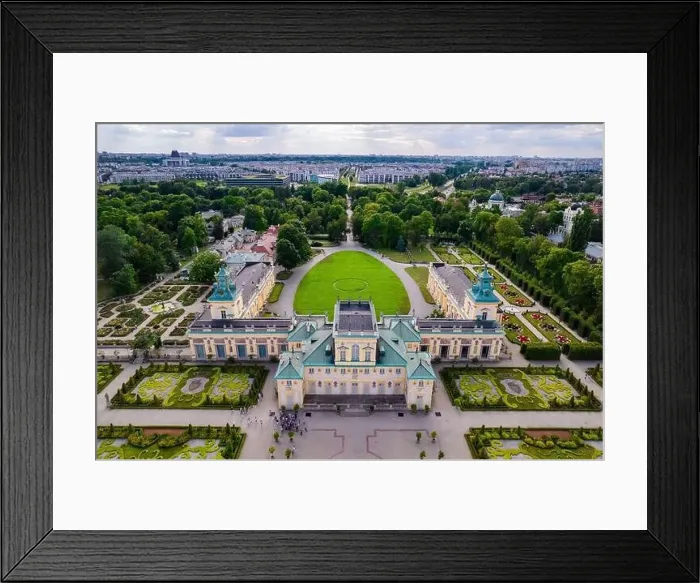 Framed Print : Warsaw, drone, bird view, aerial Framed Print : Warsaw, drone, bird view, aerial