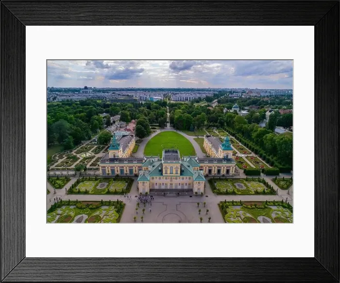 Framed Print : Warsaw, drone, bird view, aerial Framed Print : Warsaw, drone, bird view, aerial