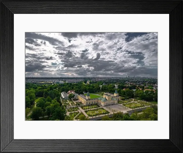 Framed Print : Warsaw, drone, bird view, aerial Framed Print : Warsaw, drone, bird view, aerial